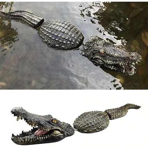 fake alligator skin clothing|life size alligator decoy.